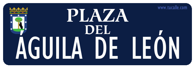 cartel_de_plaza-del-ÁGUILA DE LEÓN_en_madrid_antiguo